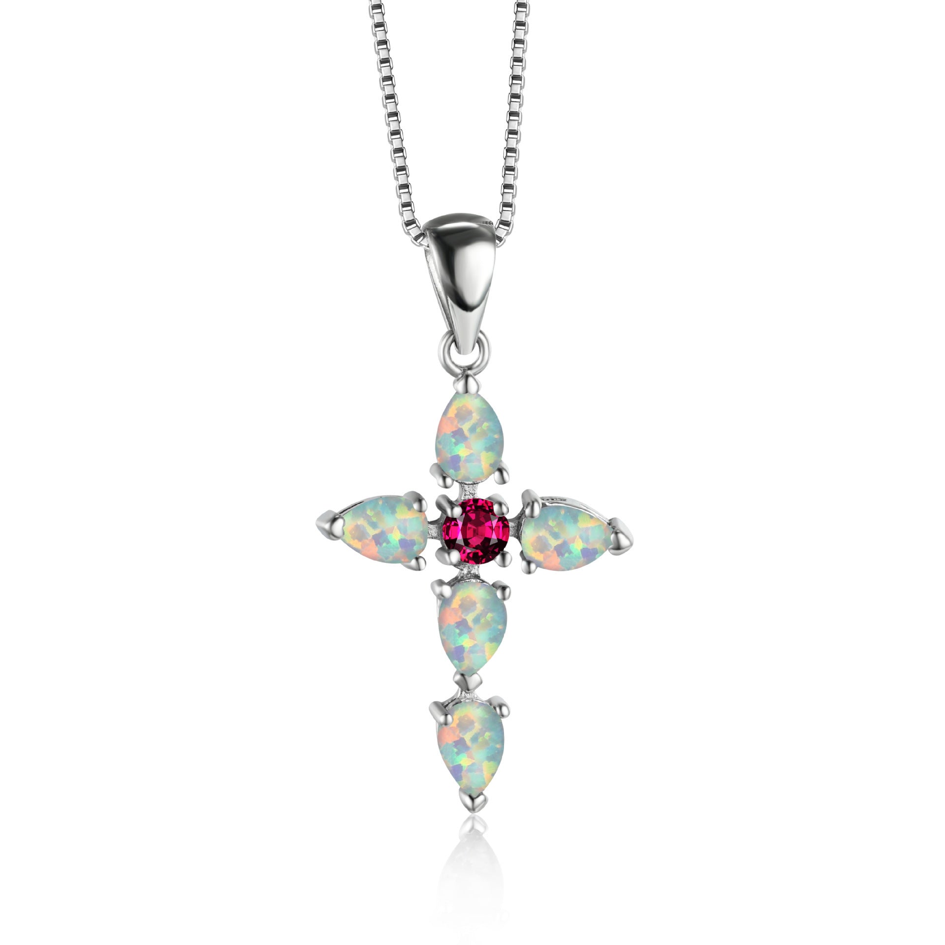 Wholesale Clavicle necklace with diamond cross pendant